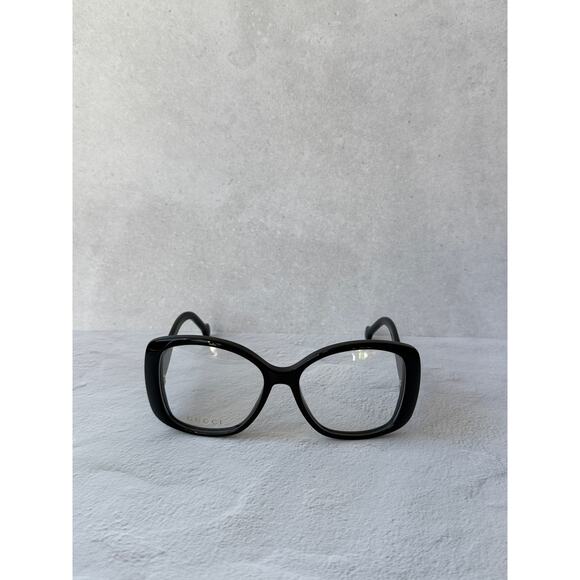 NEW Gucci GG1236O Black Square Eyeglasses Frames